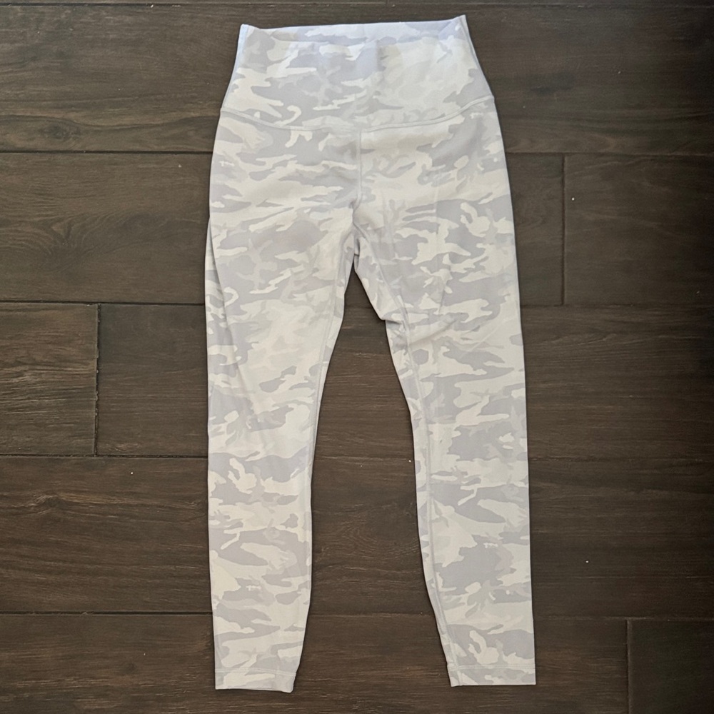 Lululemon Athletica White Camouflage Leggings